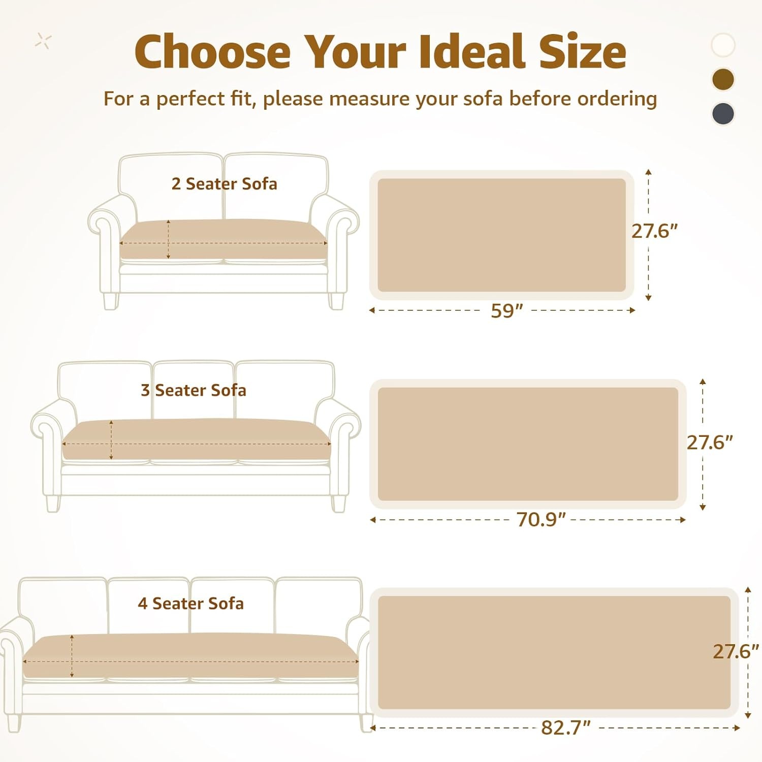 image:imageLOOBANI Couch Cover for Dogs Washable Non Slip Fuzzy Plush Pet Couch Covers for 2 Seat Sofa Hair Resistant Sofa Protector Pet Friendly Home Decor Couch Slipcover 276 x 59 CoffeeCoffee
