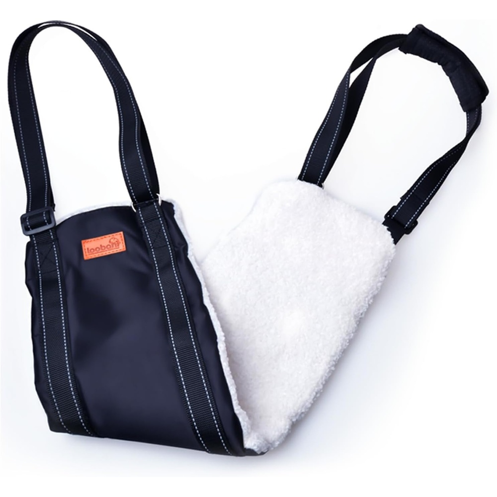 image:imageLOOBANI Portable Dog Sling for Back Legs Hip Support Harness to Help Lift Dogs Rear for Canine Aid and Old K9 Cruciate Ligament RehabilitationBlack