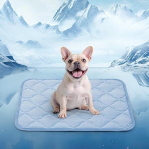 image:imageLOOBANI Dog Cooling Mat for Medium DogCats  28 x 22 SelfPet Cooling Pad for Summer with AntiSlip Bottom Reusable QMaxgt05 Cool Mat for Dogs Indoor amp Outdoor Use Couch Bed Kennels and FloorBlue