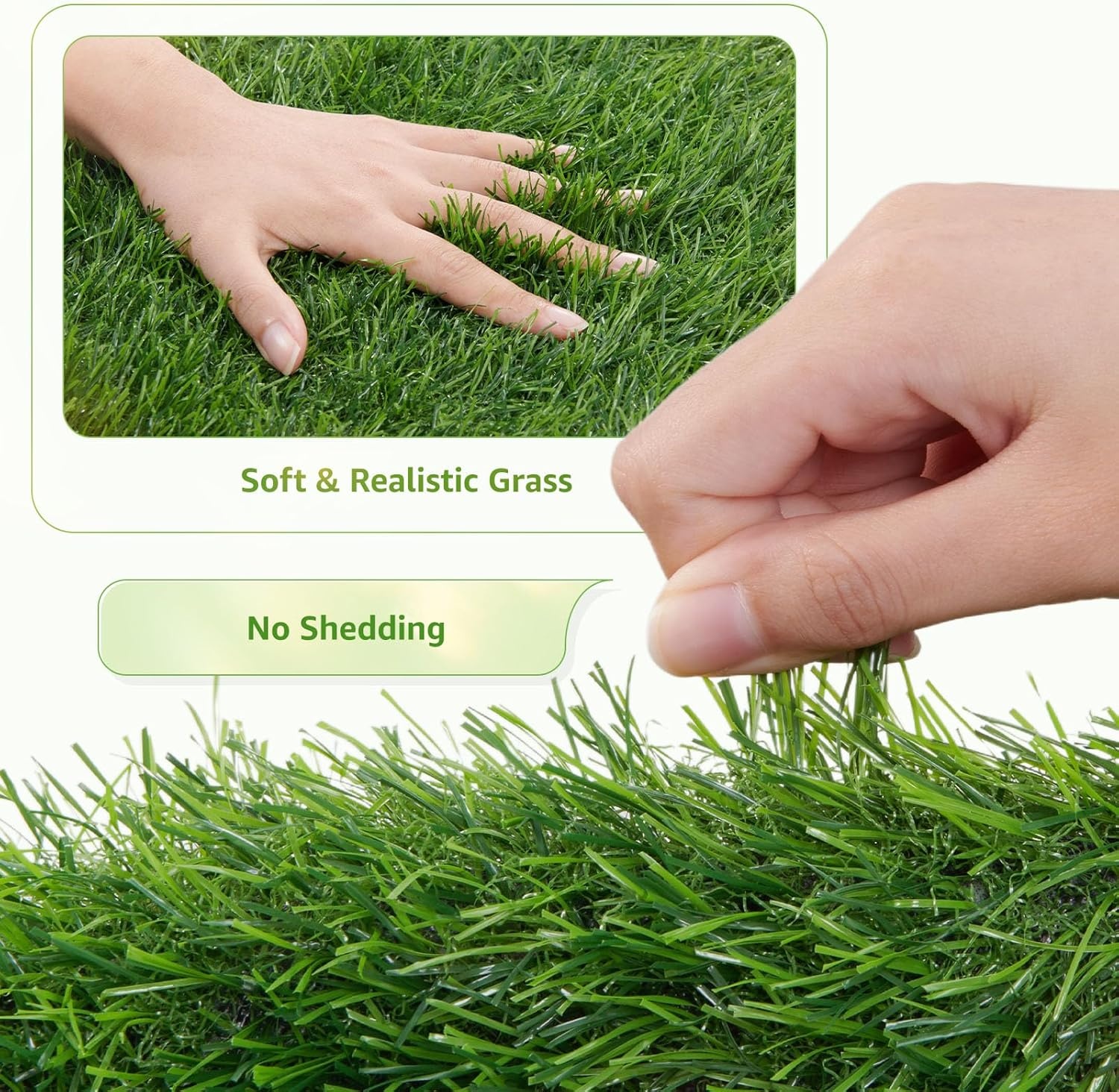 image:imageLOOBANI Dog Grass Pad with Tray Large Dog Litter Box Indoor Potty for Apartment and Patio Training with 2 Pack Grass Pee Pads for ReplacementTray Potty 45 29inchTray Potty 41268inch
