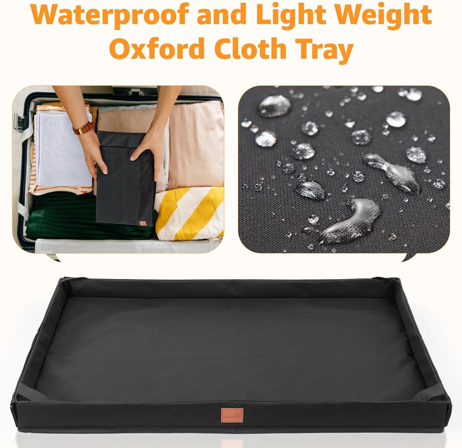 image:imageLOOBANI Dog Grass Pad with Tray Lightweight Oxford Cloth Tray for Potty Training 216 334 in