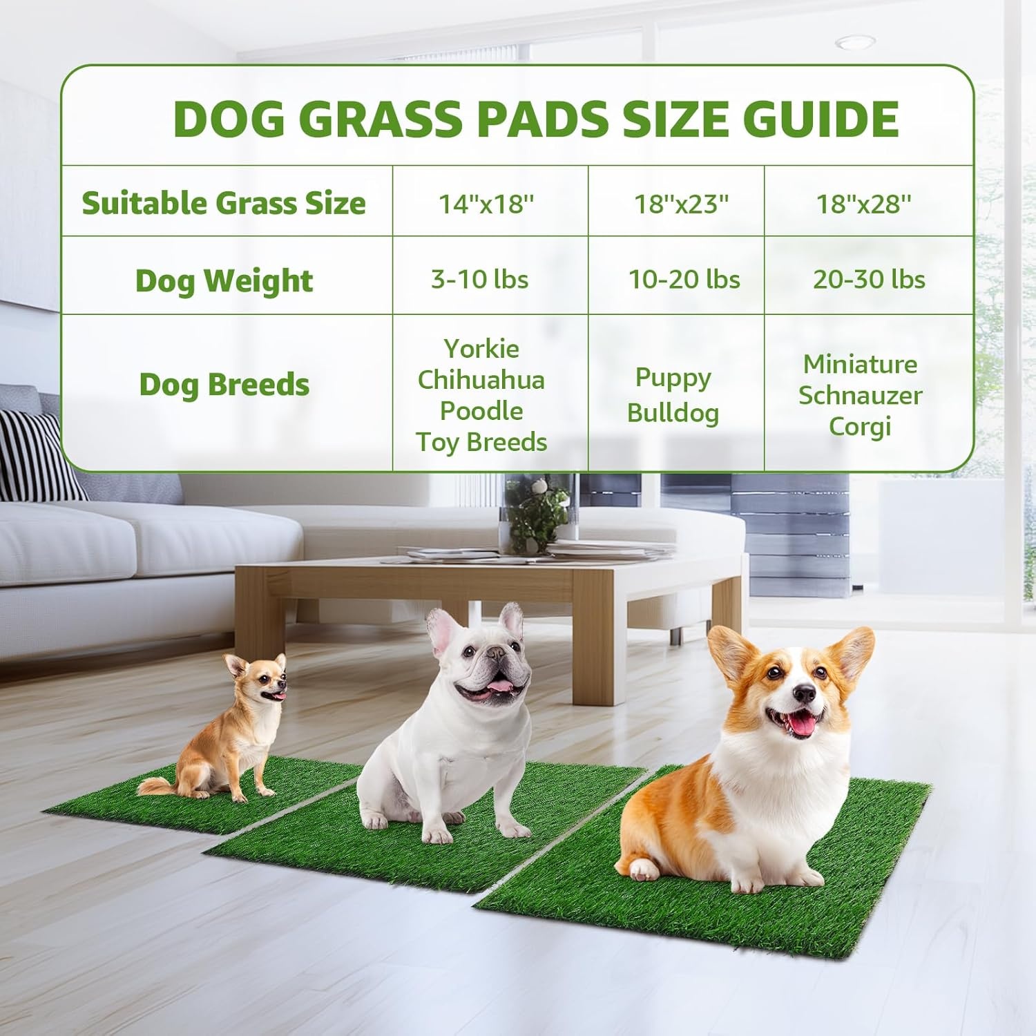 image:imageLOOBANI Dog Grass Pee Pads Artificial Dog Grass Pads for Potty Tray Fake Grass for Dogs to Pee On Outdoor Indoor Pee Grass for Dog Potty 3151 inch1418 inch