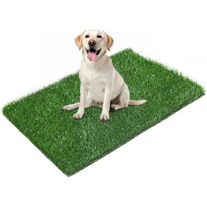 image:imageLOOBANI 332in x 21in Replacement Artificial Grass Puppy Training Pads Quickly Absorbency Portable Dog Potty Grass Fit 35x23in Potty Tray1 Pack332x21