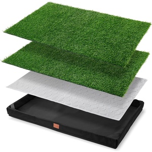 image:imageLOOBANI Dog Grass Pad with Tray Lightweight Oxford Cloth Tray for Potty Training 188  236 in