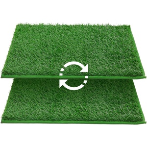 image:imageLOOBANI Dog Grass Pee Pads Artificial Dog Grass Pads for Potty Tray Fake Grass for Dogs to Pee On Outdoor Indoor Pee Grass for Dog Potty 3151 inch181231 inch