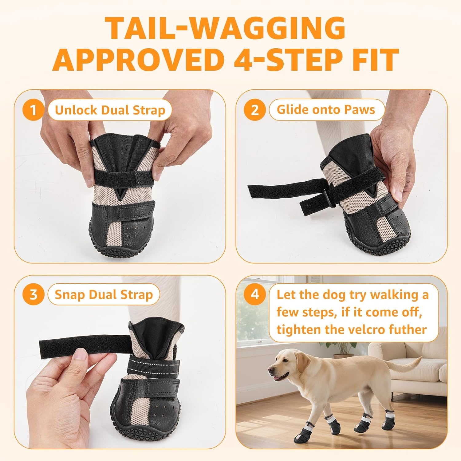 image:imageDog Shoes for Large Small Medium Dogs Breathable Dog Boots for Summer Hot Pavement Paw Protector for Outdoor Walking AntiSlip Rubber Dog Booties for Indoor Hardfloors Size 2