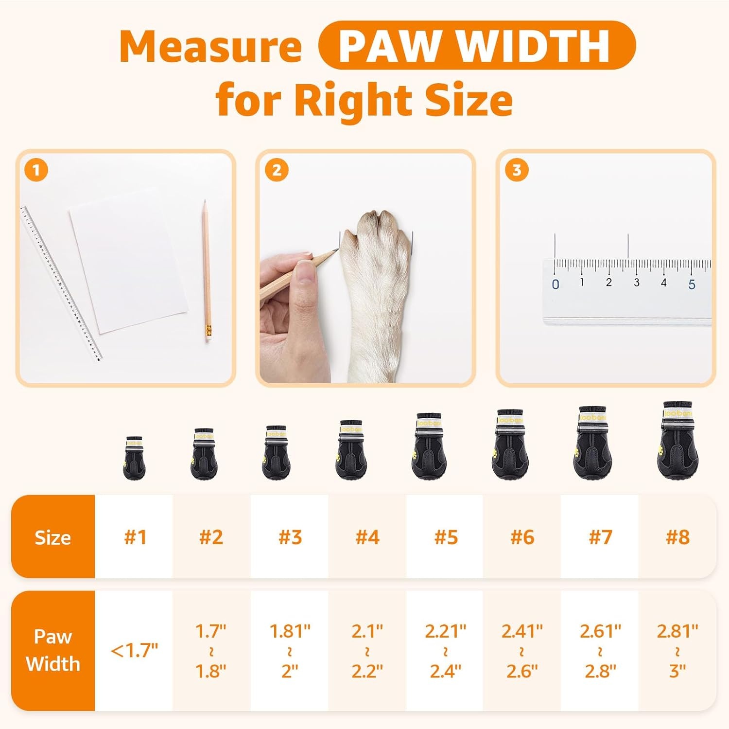 image:imageLOOBANI Dog Shoes for Hot Pavement AntiSlip Dog Shoes Large Size Dogs for Hardwood Floors Waterproof Dog Boots amp Paw Protectors for Senior Dog Rain Boots Summer Outdoor Hiking Walking Size 8