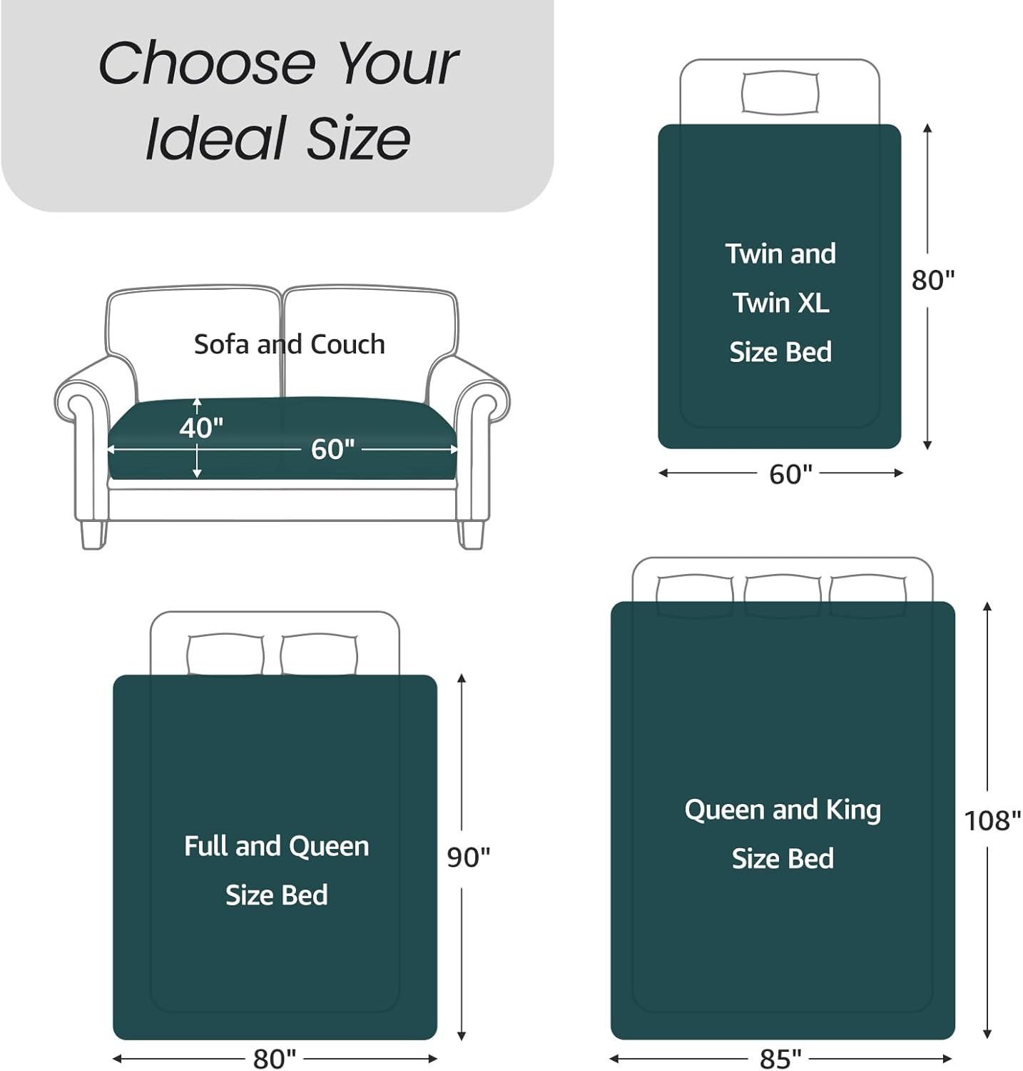 image:imageLOOBANI Waterproof Throw Blanket for Couch Reversible Leakproof Couch Blanket 40 x 60 Soft Coral Fleece Bed Blanket StainProof for Sofa Cover Pet Accidents Travel GreenGreen