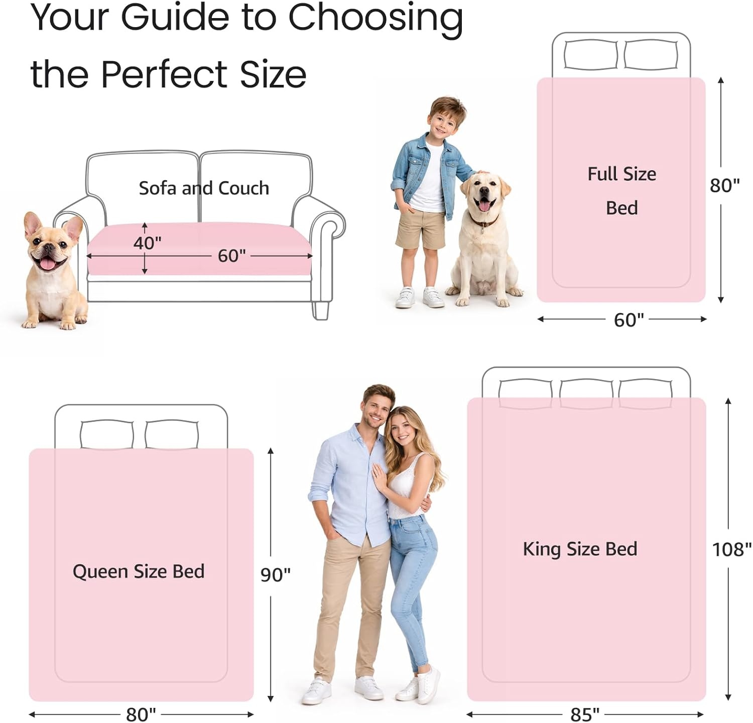 image:imageLOOBANI Waterproof Throw Blanket for Couch Reversible Leakproof Couch Blanket 40 x 60 Soft Coral Fleece Bed Blanket StainProof for Sofa Cover Pet Accidents Travel GreenPink