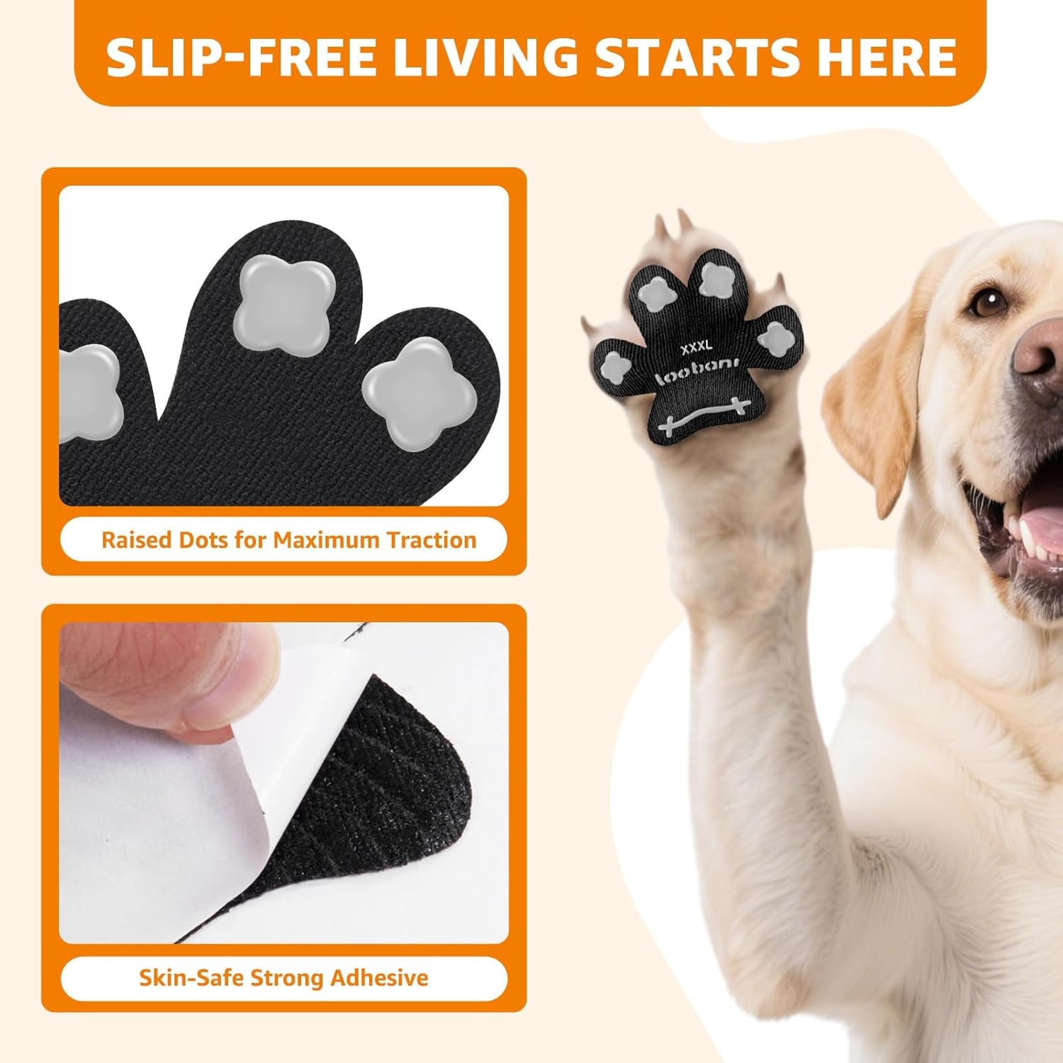 image:imagePaw Pads for Dogs Traction for Senior Dogs Non Slip Sticky Dog Paw Grip Pads Covers AntiSlip Adhesive Dog Paw Pads for Slippery Hardwood Floors to Prevent Slipping While Walking Running