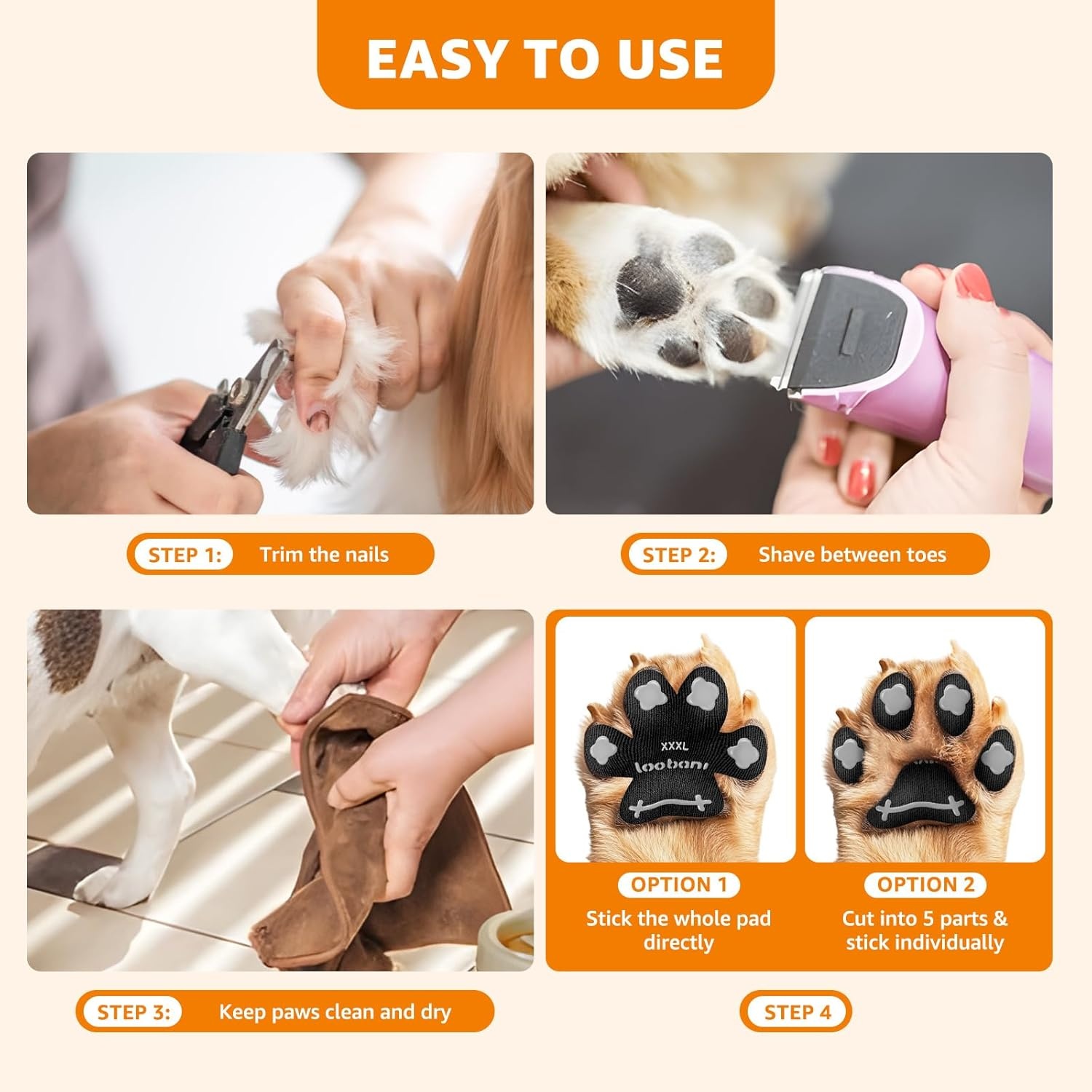 image:imagePaw Pads for Dogs Traction for Senior Dogs Non Slip Sticky Dog Paw Grip Pads Covers AntiSlip Adhesive Dog Paw Pads for Slippery Hardwood Floors to Prevent Slipping While Walking Running