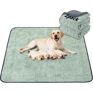 image:imageLOOBANI Washable Pee Pads for Dogs 2 Pack Super Absorbent Reusable Puppy Pads Leakproof and Waterproof Dog Training Pads Whelping Pads for Potty Floor Crate Couch Bed and Travel 48x48