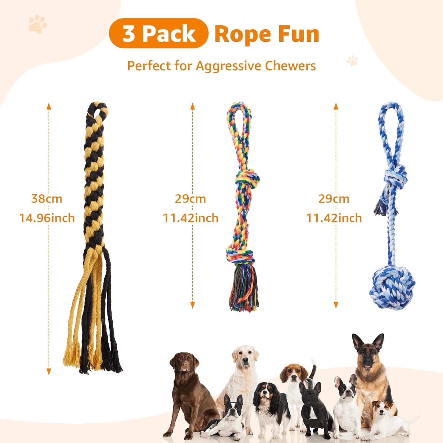 image:imageLOOBANI Outdoor Bungee Tug Toy Dog Toy Hanging from Tree for Small to Large Dogs Interactive Exercise Play Cord amp Tether with Chew Rope Toy Tree Stump Tug of WarBlackMix Colors